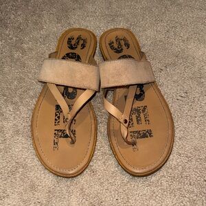 Sorel Beige and Brown Sandals